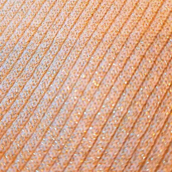 Ship n Shore Women's Pullover Top Yellow Sleeveless Sparkle Knit Metallic XL - Picture 5 of 5